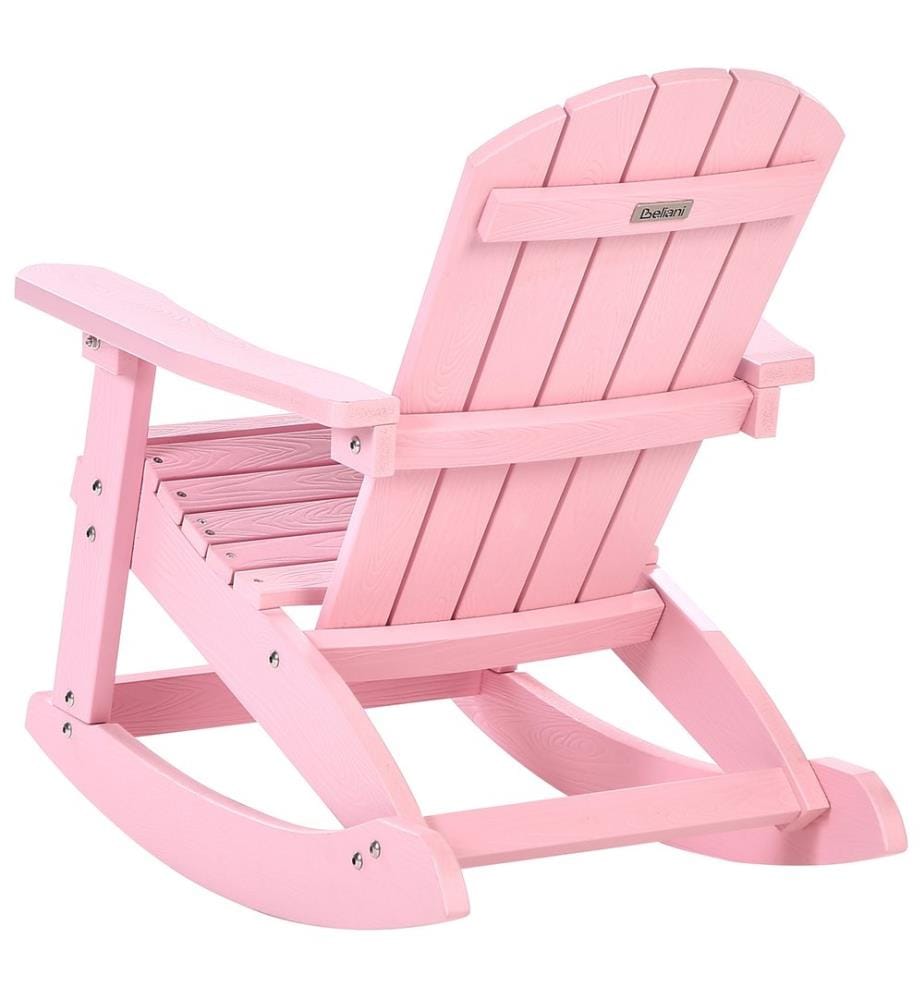 Fauteuil à bascule pour enfants ADIRONDACK Rose pastel
