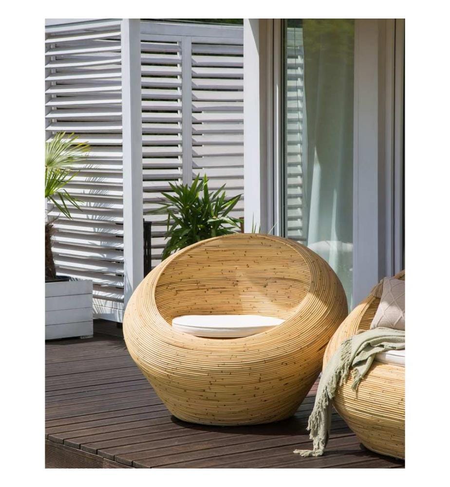 Fauteuil de jardin MAIORI Rotin Naturel