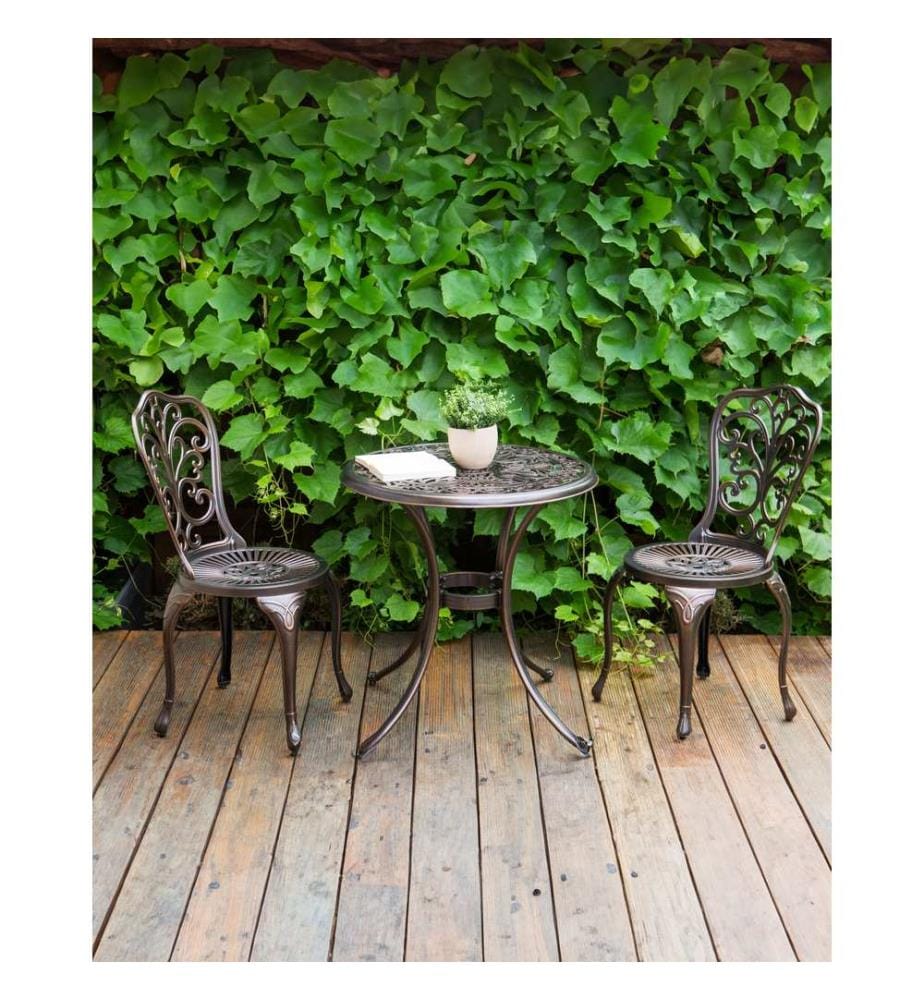 Lot de 2 chaises de jardin TRIORA Métal Marron