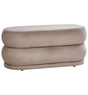 Bank ELLENDALE Samtstoff Taupe