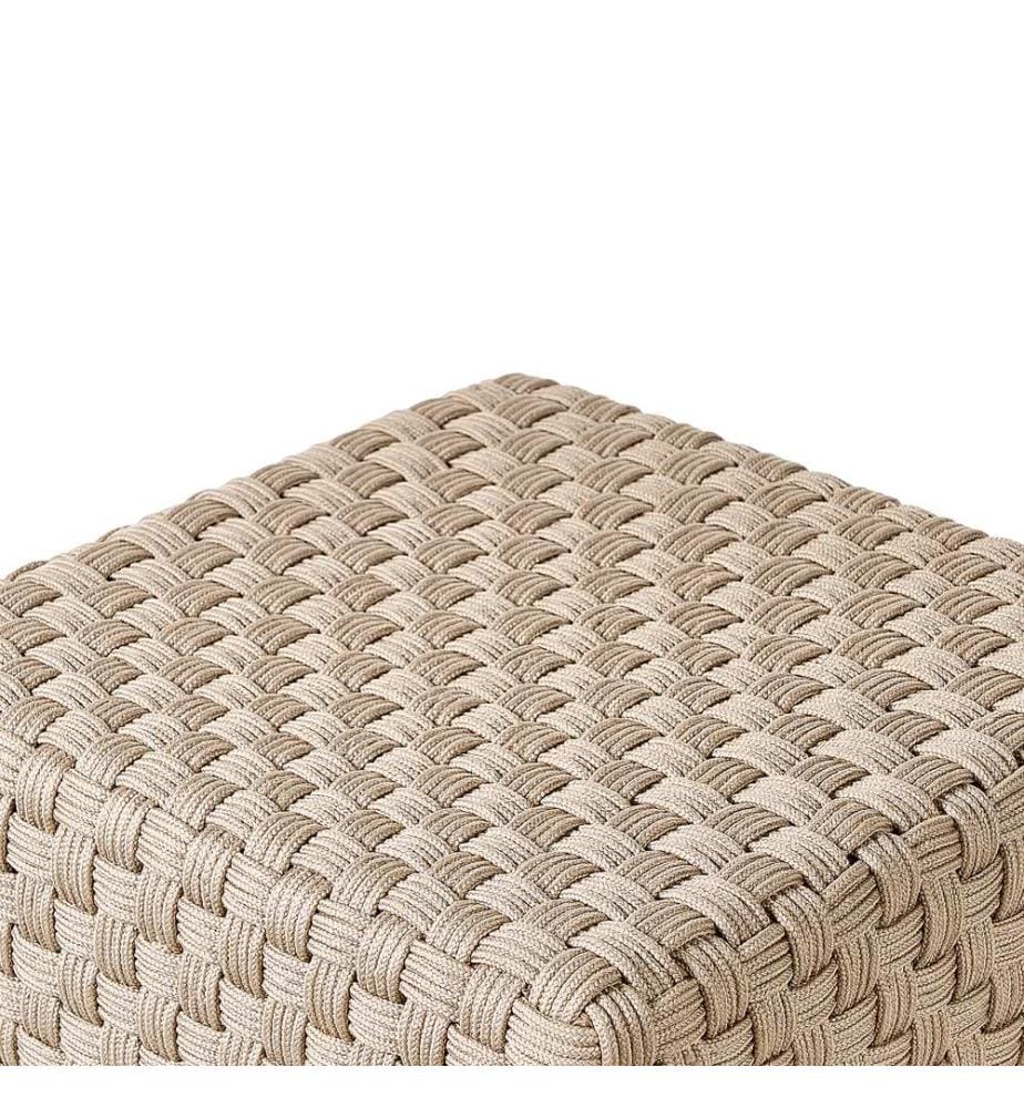 Pouf NALLI Kunststoff Taupe