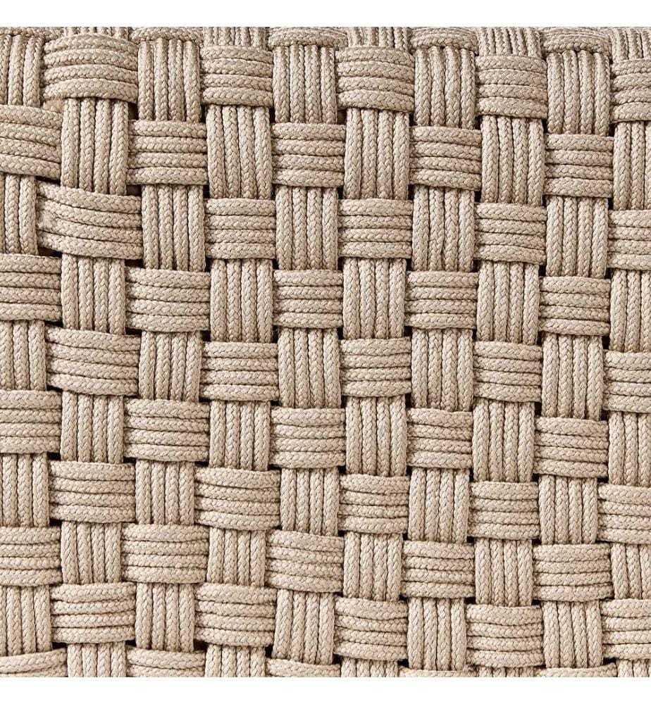 Pouf NALLI Kunststoff Taupe