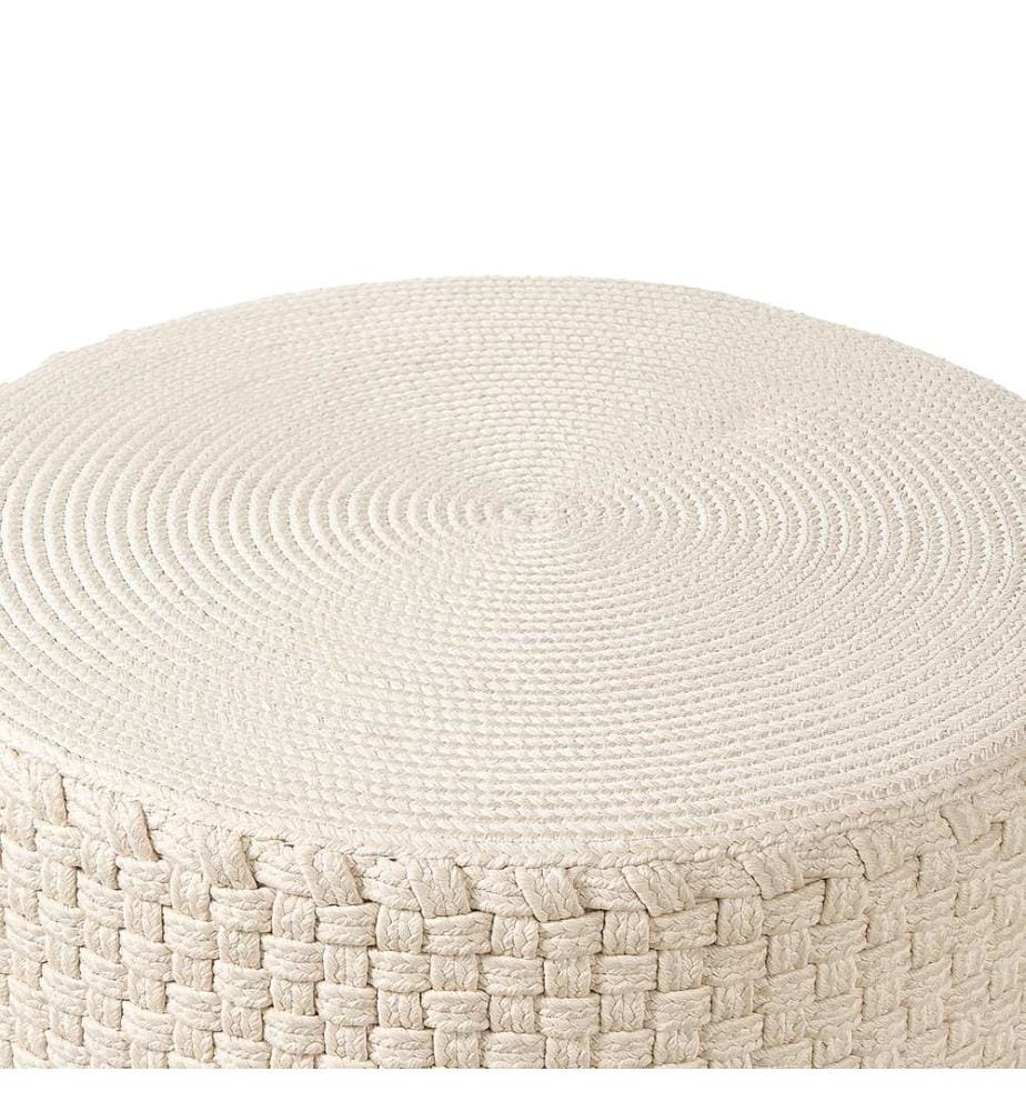Pouf de jardin ? 70 cm beige clair MITHI