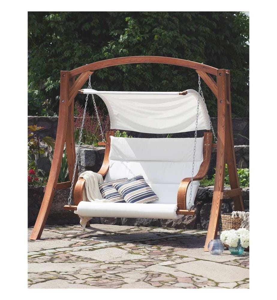 Balancelle de jardin APRILIA Marron