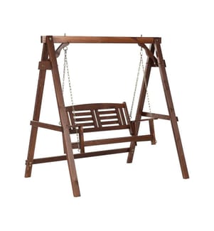 Balancelle de jardin NERITO Bois d'épicéa Marron foncé