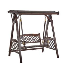 Balancelle de jardin SENARICA Bois d'épicéa Marron foncé