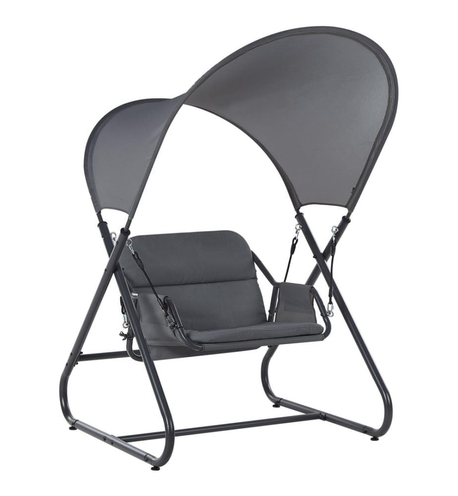 Balancelle de jardin SOLAGNA Métal Gris foncé