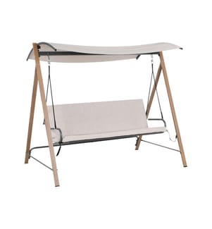 Balancelle de jardin BONAGIA Métal Beige