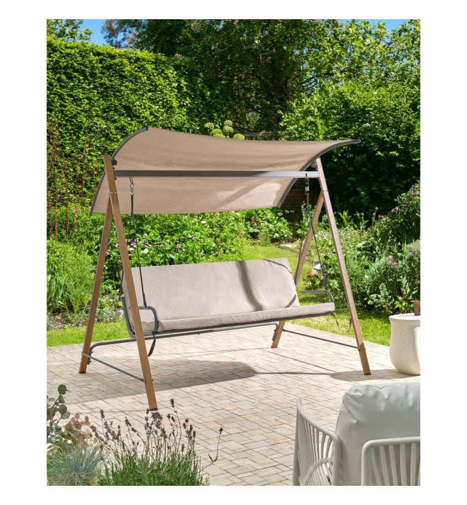 Balancelle de jardin BONAGIA Métal Beige