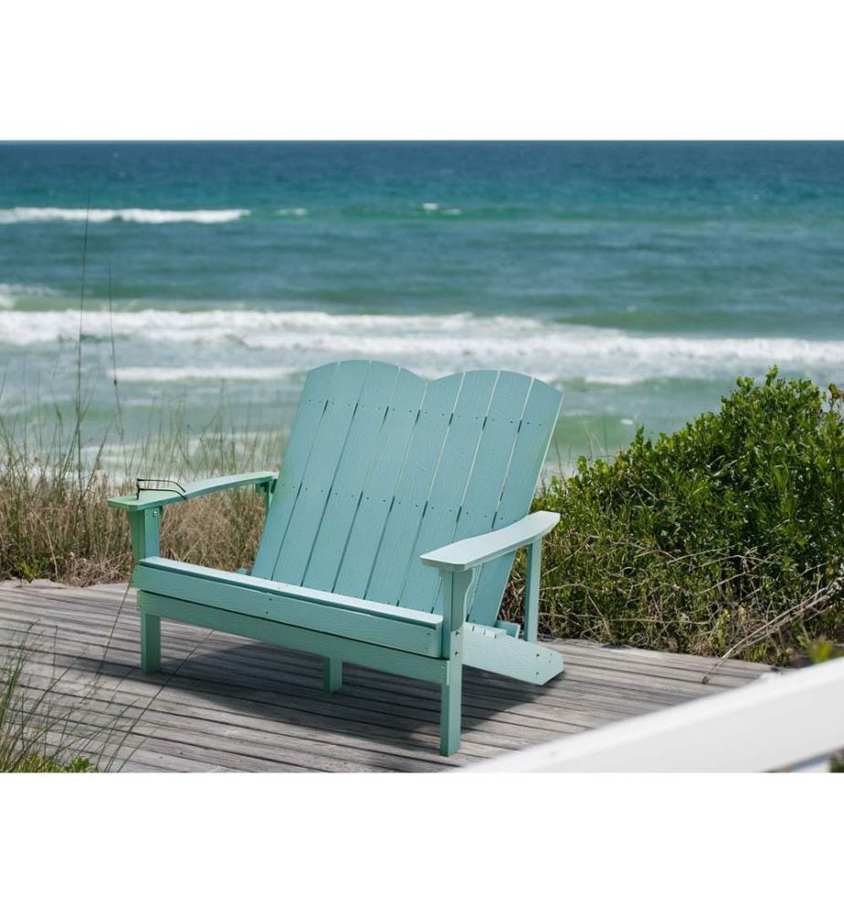 Gartenbank ADIRONDACK 125 cm Hellblau