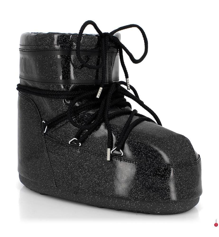 Glitzernde Après-Ski-Stiefel