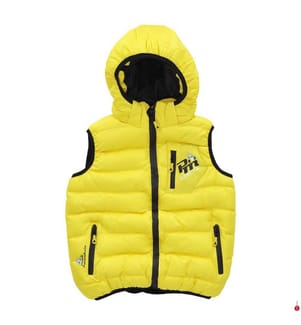 Ärmellose Daunenjacke von Ecarti – Gelb