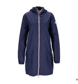 Langer Regenmantel – Marineblau