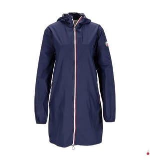 Langer Regenmantel – Marineblau