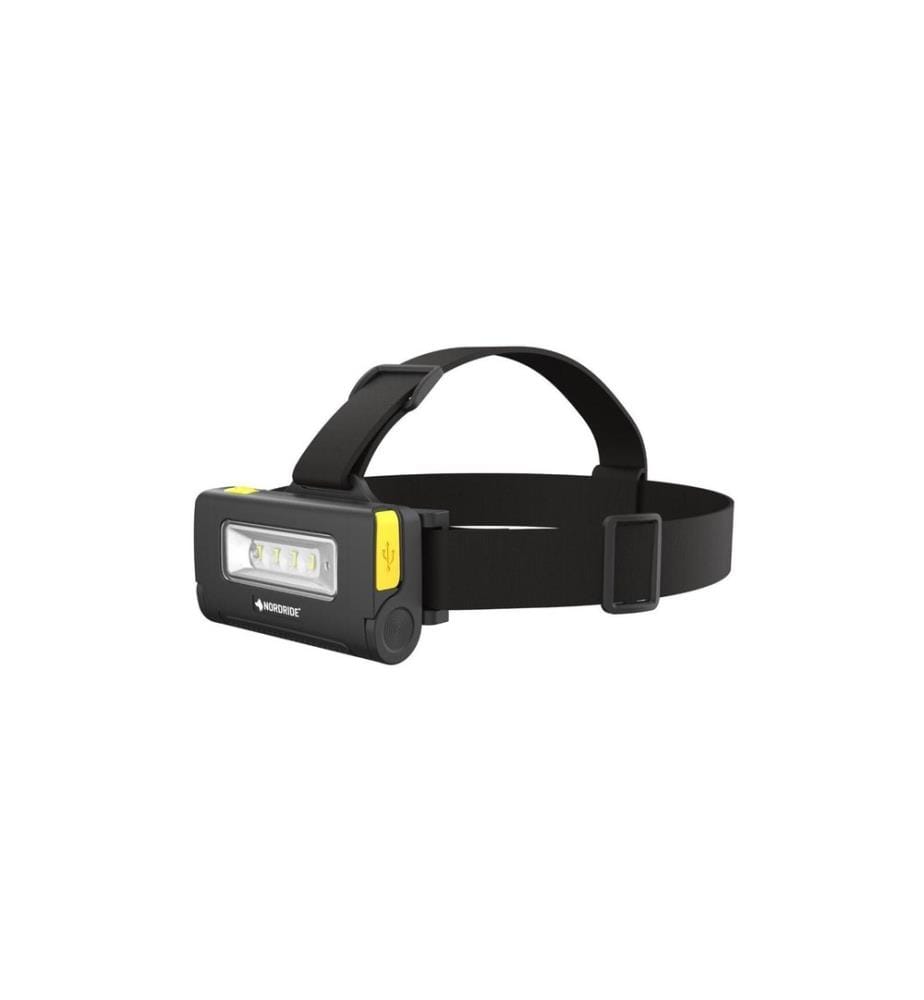 NORDRIDE - Stirnlampe DUO Schwarz, 300 lm, IP 65