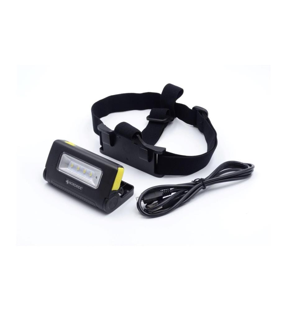 NORDRIDE - Stirnlampe DUO Schwarz, 300 lm, IP 65