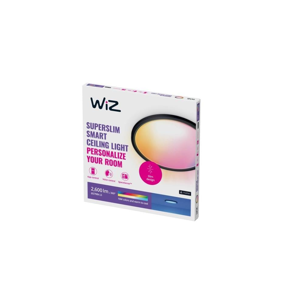 WIZ - SuperSlim Tunable White & Color 2450 lm Schwarz
