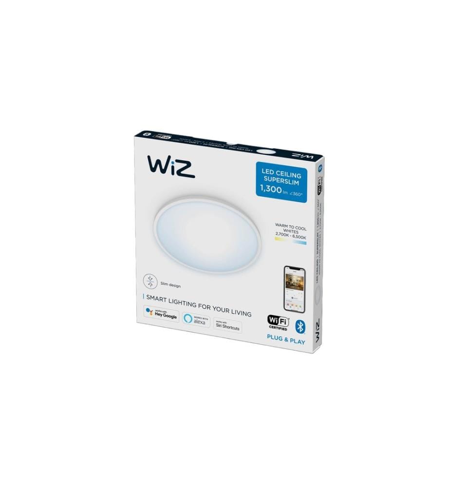 WIZ - Deckenleuchte SuperSlim 14W Tunable White Weiss Einzelpack
