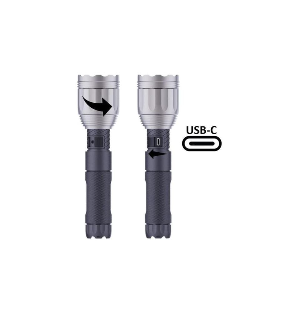 NORDRIDE - Taschenlampe LED Spot Long Range R, 1100 Lumen, IP65, USB-C