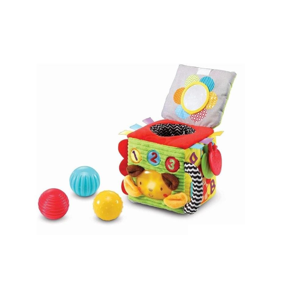 VTECH - Beschäftigungsspielzeug 1-2-3 Kuschelwürfel