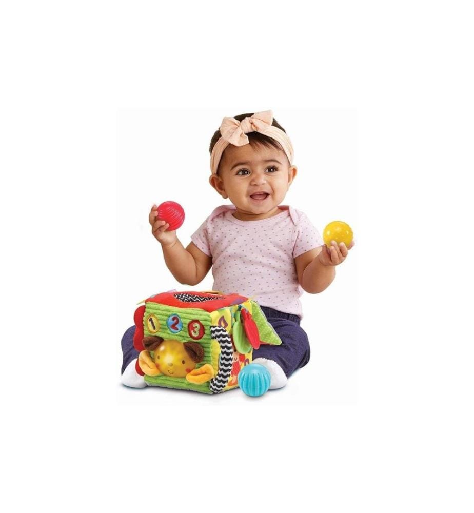 VTECH - Beschäftigungsspielzeug 1-2-3 Kuschelwürfel
