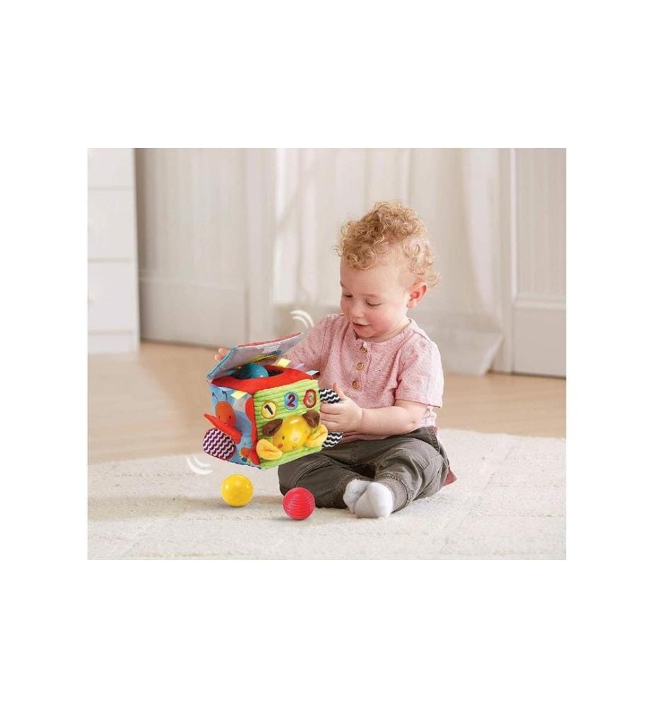VTECH - Beschäftigungsspielzeug 1-2-3 Kuschelwürfel