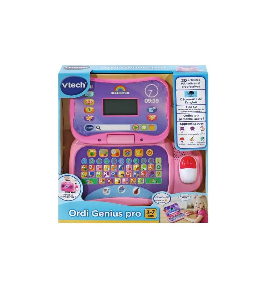 VTECH - Ordi Genius pro rose -FR- Rose