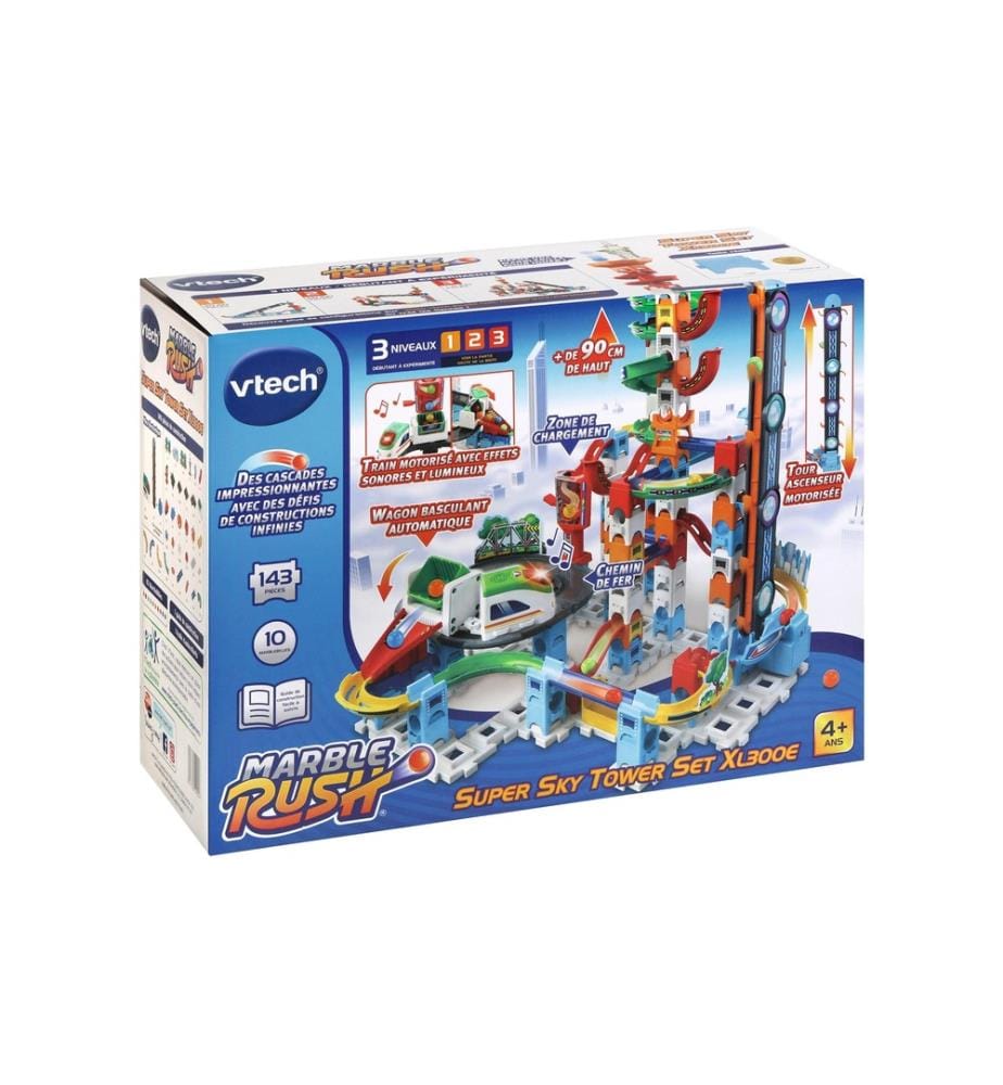 VTECH - Kugelbahn Marble Rush Super Sky Tower Set XL300E -FR-