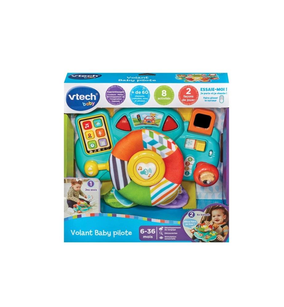 VTECH - Beschäftigungsspielzeug Volant Baby pilote -FR-