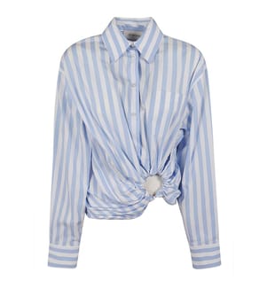 Chemise rayée - Bleu clair