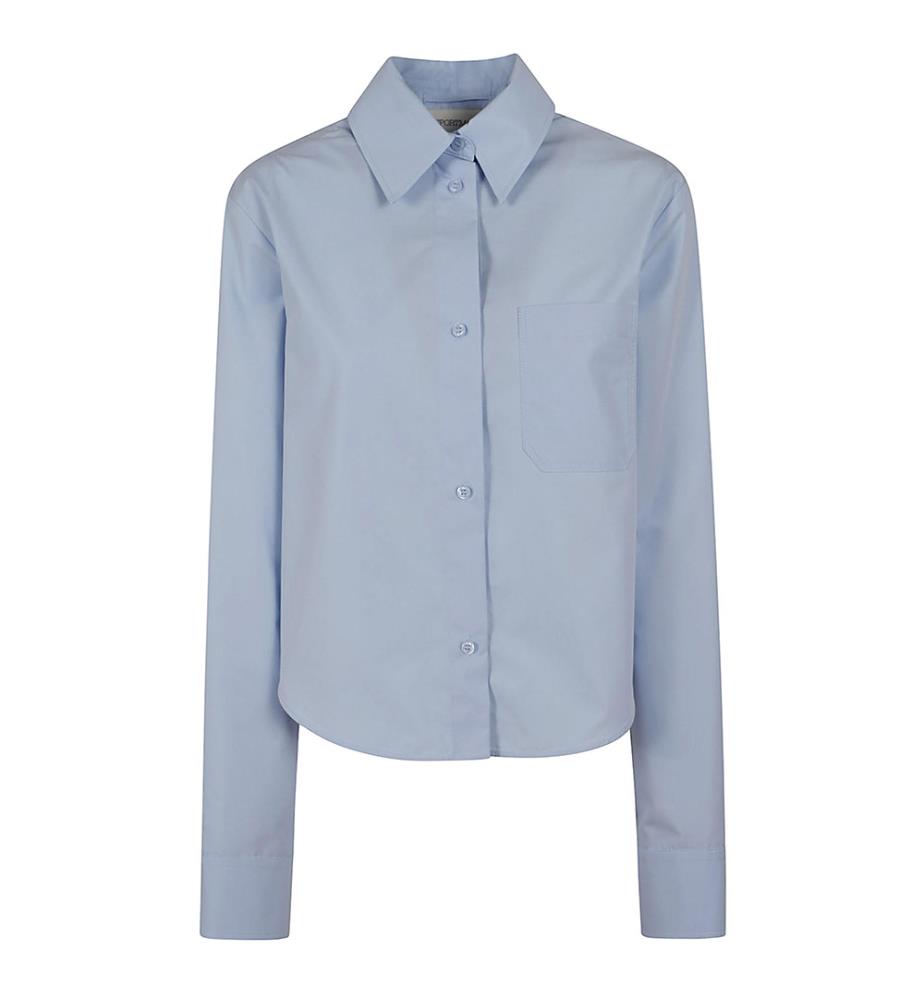 Chemise plissée - Bleu ciel