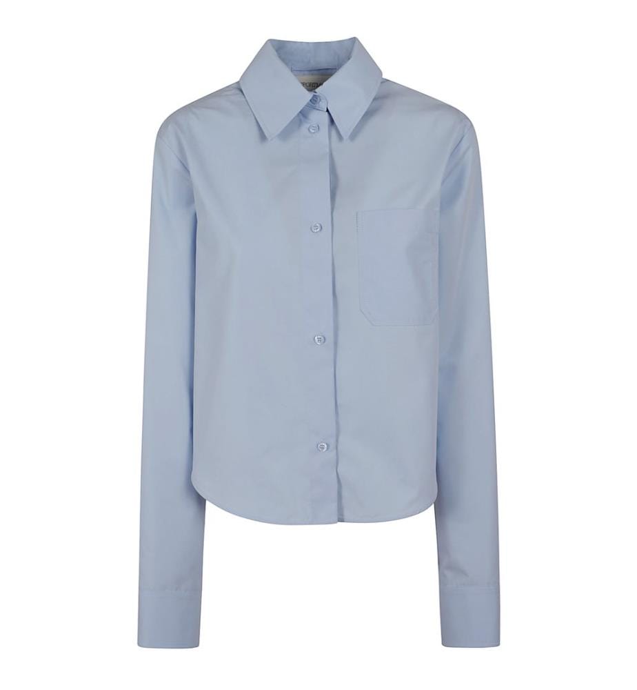Chemise plissée - Bleu ciel