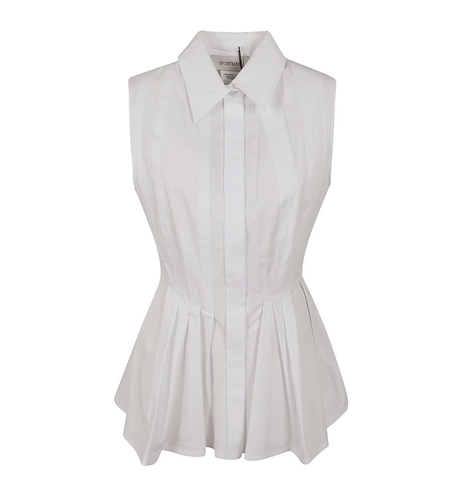 Camicia a pieghe - Bianca
