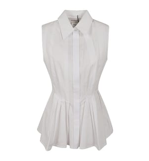 Camicia a pieghe - Bianca