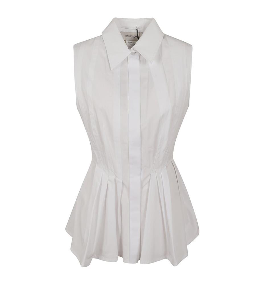 Camicia a pieghe - Bianca
