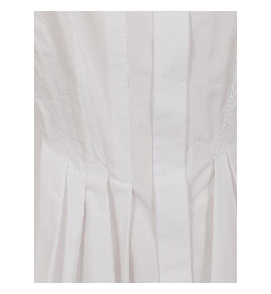 Camicia a pieghe - Bianca