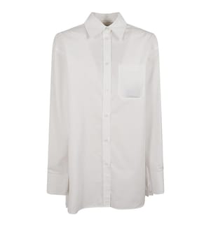 Chemise oversize plissée - Blanc optique