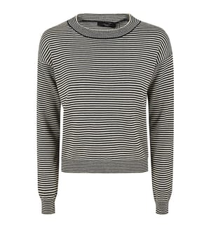 Gestreifter Pullover – Blau