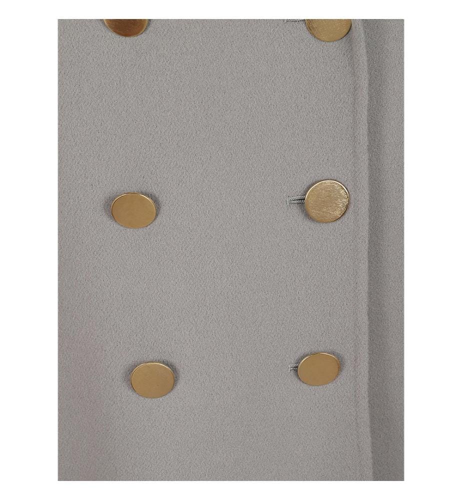 Zweireihiger Mantel – Grau
