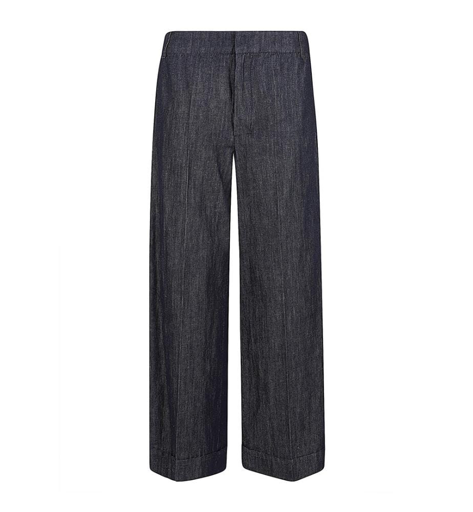 Hose mit hoher Taille – Nachtblau