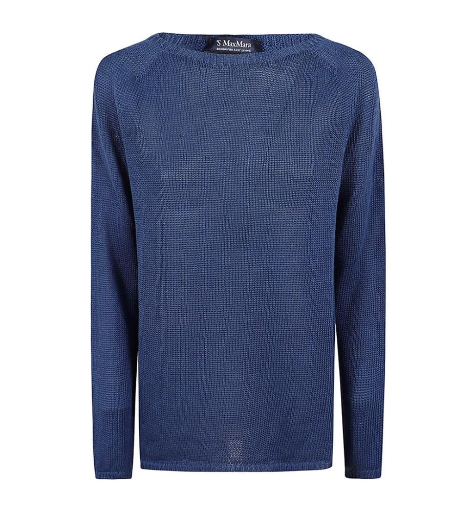 Top en maille - Bleu