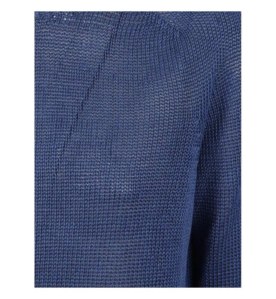 Top en maille - Bleu