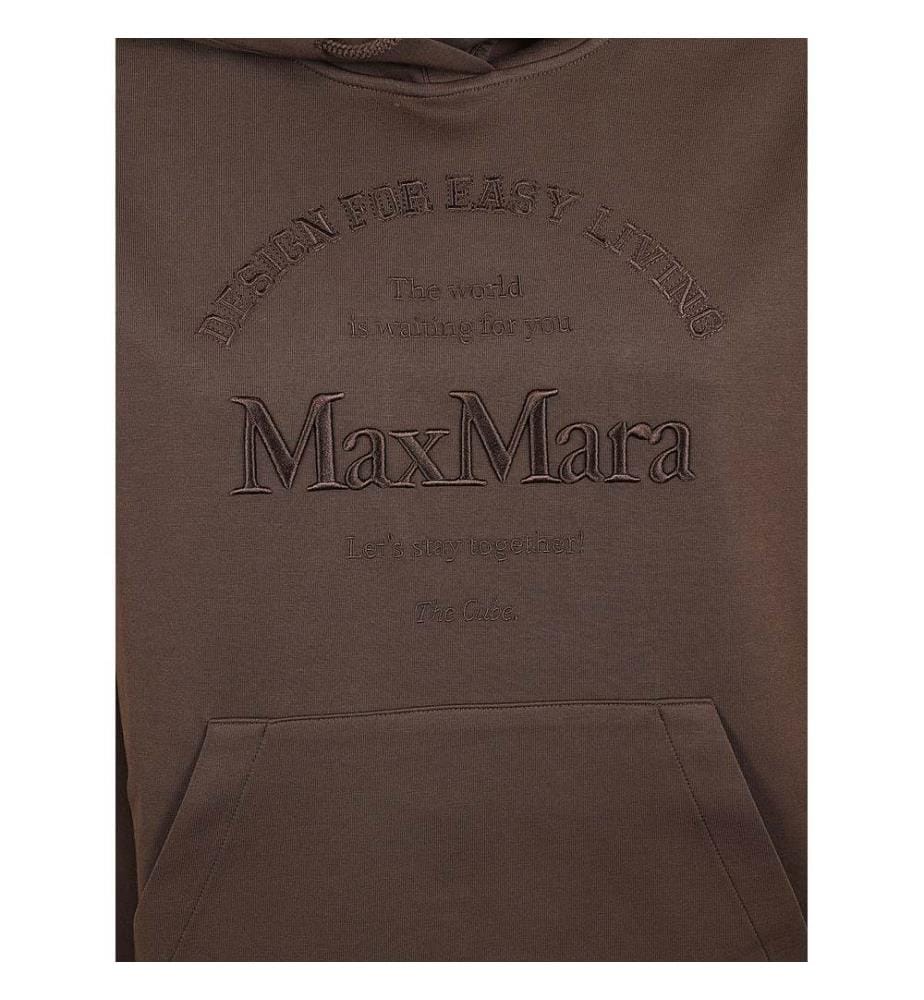 Kapuzenpullover mit Logo – Schokoladenbraun