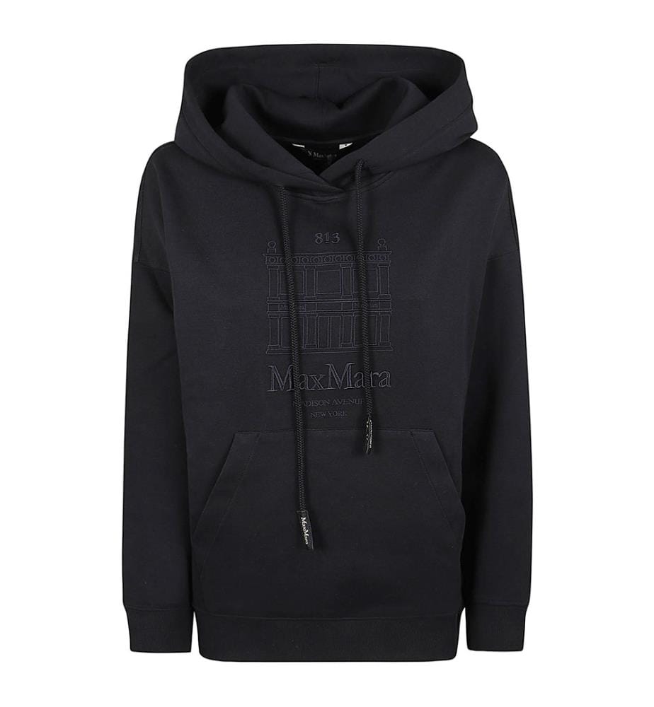 Sweat à capuche logo - Bleu marine