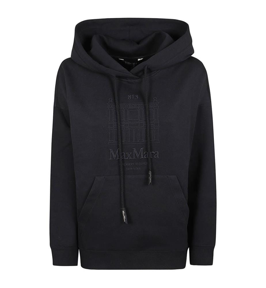 Sweat à capuche logo - Bleu marine