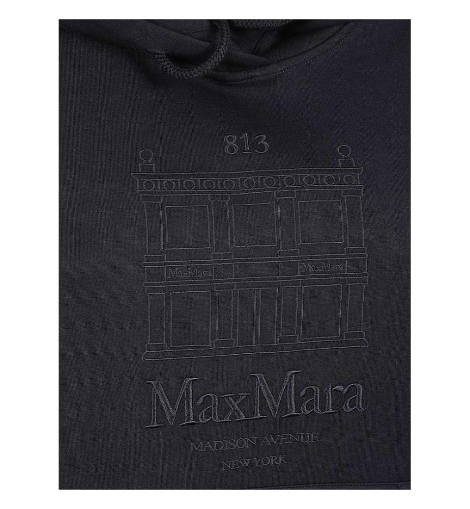 Sweat à capuche logo - Bleu marine