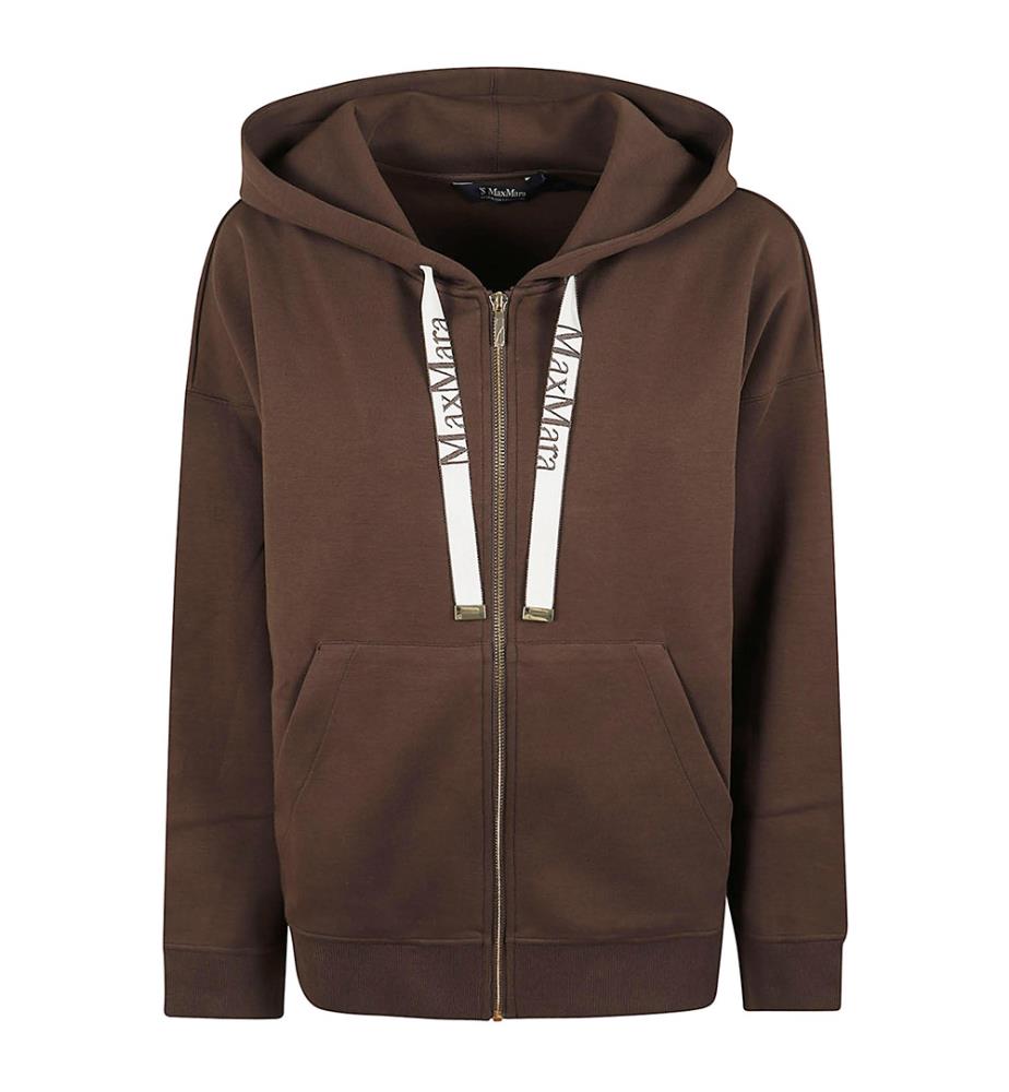 Sweat à capuche zippé - Marron