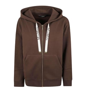 Kapuzenpullover mit Reissverschluss – Braun