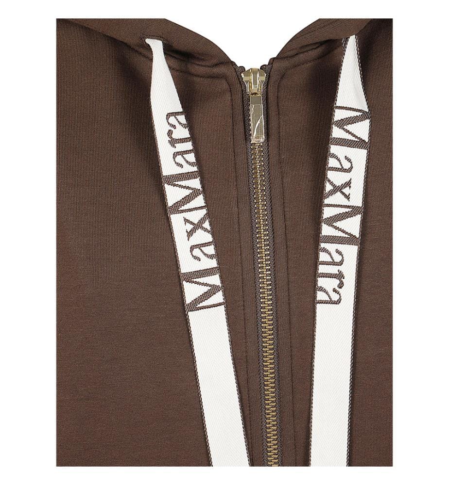 Sweat à capuche zippé - Marron