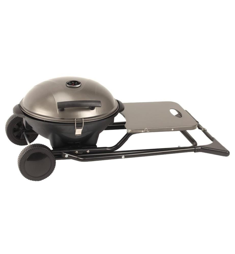 Barbecue con carrello, pieghevole, 1500 W - Nero